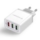 Wozinsky fast wall charger adapter Quick Charge QC 3.0 3x USB 30W white (WWC-01) Wozinsky fast wall charger adapter Quick Charge QC 3.0 3x USB 30W white (WWC-01)