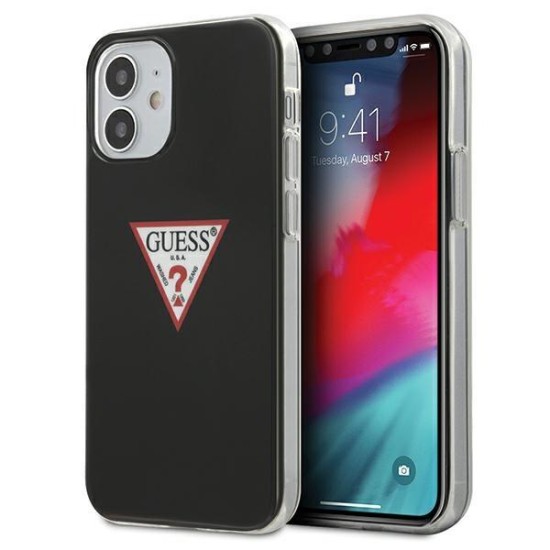 Guess GUHCP12SPCUCTLBK iPhone 12 mini 5.4" black/black hardcase Triangle Collection Guess GUHCP12SPCUCTLBK iPhone 12 mini 5.4" black/black hardcase Triangle Collection