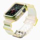 Silicone Band Strap Bracelet Case Strap Light Set for Apple Watch 40mm - Yellow Silicone Band Strap Bracelet Case Strap Light Set for Apple Watch 40mm - Yellow