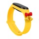 Strap Xmas for Xiaomi Mi Band 3 / 4 Christmas Silicone Bracelet Strap with Bells - Yellow Strap Xmas for Xiaomi Mi Band 3 / 4 Christmas Silicone Bracelet Strap with Bells - Yellow