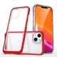 Clear 3in1 case for iPhone 13 mini gel cover with frame red Clear 3in1 case for iPhone 13 mini gel cover with frame red