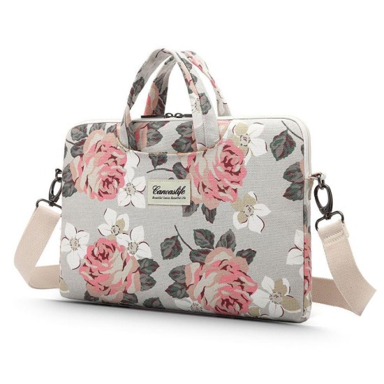 Canvaslife Briefcase Laptop Bag 15-16'' - White/Pink Canvaslife Briefcase Laptop Bag 15-16'' - White/Pink