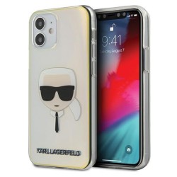 Karl Lagerfeld Iridescent Karl&amp;#39;s Head Case for iPhone 12 mini - Multicolor