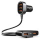 Joyroom fast car charger 5x USB 6.2 A with extension cable black (JR-CL03) Joyroom fast car charger 5x USB 6.2 A with extension cable black (JR-CL03)