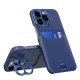 Leather Stand Case for iPhone 14 Pro Max cover card wallet with stand blue Leather Stand Case for iPhone 14 Pro Max cover card wallet with stand blue
