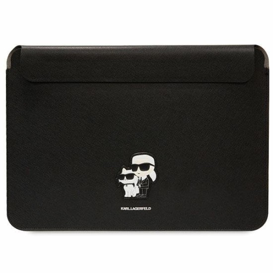 Karl Lagerfeld Saffiano Karl&Choupette case for a 16" laptop - black Karl Lagerfeld Saffiano Karl&Choupette case for a 16" laptop - black