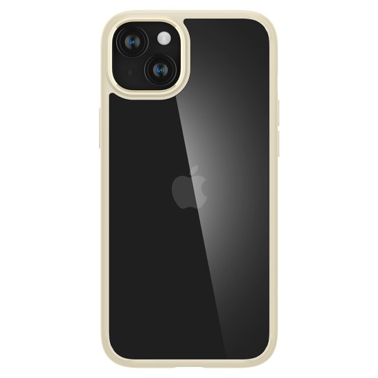 Spigen Crystal Hybrid iPhone 15 Plus Case - Transparent Beige Spigen Crystal Hybrid iPhone 15 Plus Case - Transparent Beige