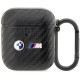 BMW BMA2WMPUCA2 AirPods 1/2 cover black/black Carbon Double Metal Logo BMW BMA2WMPUCA2 AirPods 1/2 cover black/black Carbon Double Metal Logo