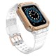 Protect Strap Band for Apple Watch 42/44/45mm Armored Case Strap - White, Rose Gold Protect Strap Band for Apple Watch 42/44/45mm Armored Case Strap - White, Rose Gold