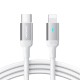 Joyroom Extraordinary Series A10 Lightning / USB-C PD 20W cable 1.2 m - white Joyroom Extraordinary Series A10 Lightning / USB-C PD 20W cable 1.2 m - white