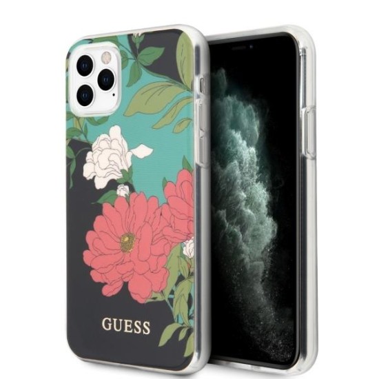 Guess GUHCN65IMLFL01 iPhone 11 Pro Max black/black N°1 Flower Collection Guess GUHCN65IMLFL01 iPhone 11 Pro Max black/black N°1 Flower Collection