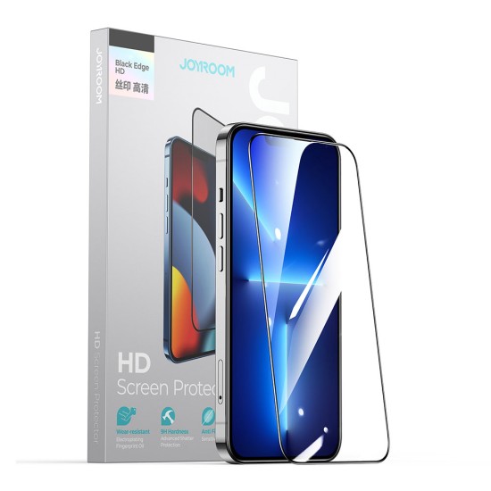 Joyroom Knight 2,5D TG Tempered Glass for iPhone 14 Pro Max Full Screen with Frame Transparent (JR-H04) Joyroom Knight 2,5D TG Tempered Glass for iPhone 14 Pro Max Full Screen with Frame Transparent (JR-H04)