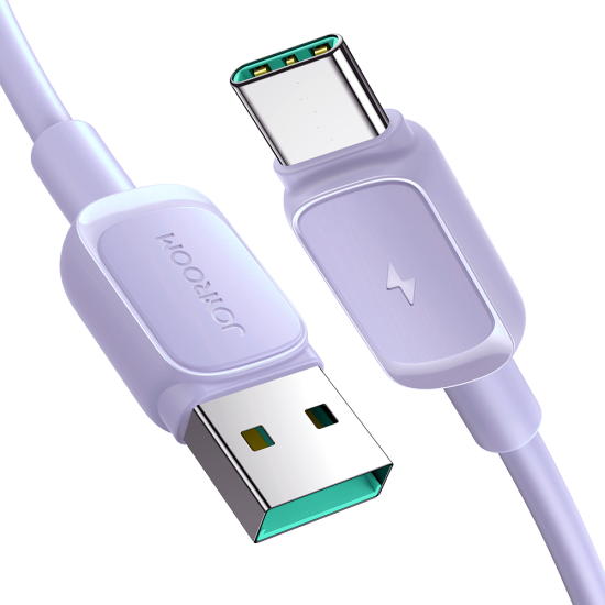 Joyroom Multi-Color Series A14 USB-A / USB-C 3A Cable 1.2m - Purple Joyroom Multi-Color Series A14 USB-A / USB-C 3A Cable 1.2m - Purple