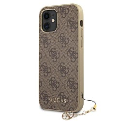Guess GUHCP12SGF4GBR iPhone 12 mini 5.4" brown/brown hardcase 4G Charms Collection Guess GUHCP12SGF4GBR iPhone 12 mini 5.4" brown/brown hardcase 4G Charms Collection