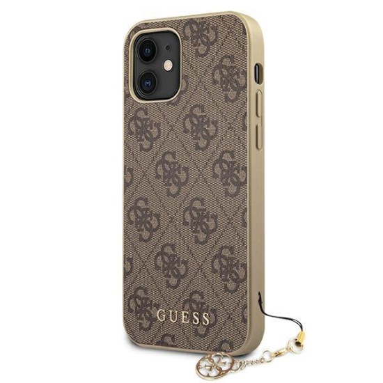 Guess GUHCP12SGF4GBR iPhone 12 mini 5.4" brown/brown hardcase 4G Charms Collection Guess GUHCP12SGF4GBR iPhone 12 mini 5.4" brown/brown hardcase 4G Charms Collection