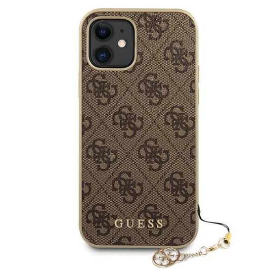 Guess GUHCP12SGF4GBR iPhone 12 mini 5.4" brown/brown hardcase 4G Charms Collection Guess GUHCP12SGF4GBR iPhone 12 mini 5.4" brown/brown hardcase 4G Charms Collection