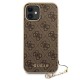 Guess GUHCP12SGF4GBR iPhone 12 mini 5.4" brown/brown hardcase 4G Charms Collection Guess GUHCP12SGF4GBR iPhone 12 mini 5.4" brown/brown hardcase 4G Charms Collection