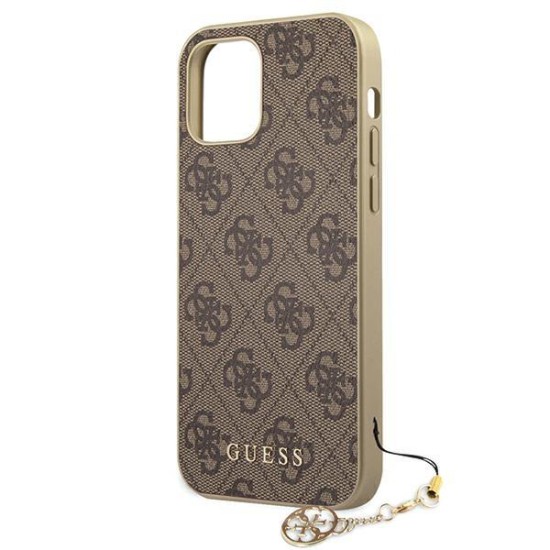 Guess GUHCP12SGF4GBR iPhone 12 mini 5.4" brown/brown hardcase 4G Charms Collection Guess GUHCP12SGF4GBR iPhone 12 mini 5.4" brown/brown hardcase 4G Charms Collection