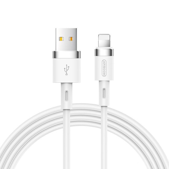 Joyroom Liquid Silicone Data Cable N2 USB-A / Lightning 2.4A 1.2m - White Joyroom Liquid Silicone Data Cable N2 USB-A / Lightning 2.4A 1.2m - White