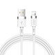 Joyroom Liquid Silicone Data Cable N2 USB-A / Lightning 2.4A 1.2m - White Joyroom Liquid Silicone Data Cable N2 USB-A / Lightning 2.4A 1.2m - White