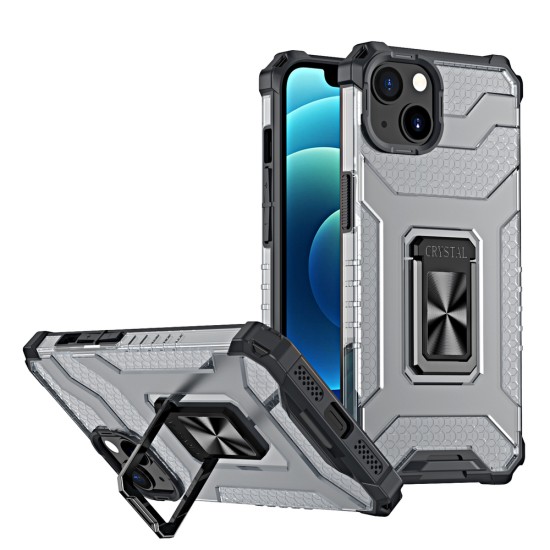 Crystal Ring Case Kickstand Tough Rugged Cover for iPhone 12 mini black Crystal Ring Case Kickstand Tough Rugged Cover for iPhone 12 mini black