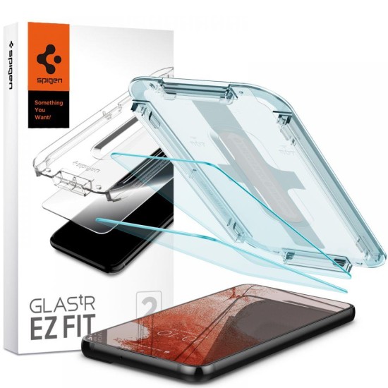 Spigen Glas.tR EZ Fit Tempered Glass for Samsung Galaxy S22 - 2 pcs. Spigen Glas.tR EZ Fit Tempered Glass for Samsung Galaxy S22 - 2 pcs.