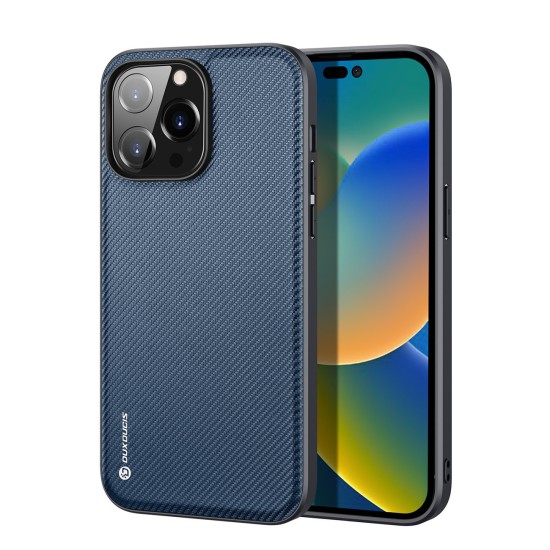 Dux Ducis Fino case cover iPhone 14 Pro Max blue nylon Dux Ducis Fino case cover iPhone 14 Pro Max blue nylon