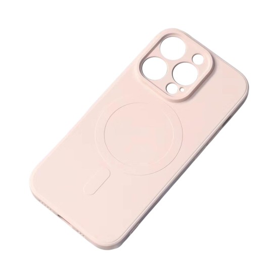 MagSafe Compatible Silicone Case for iPhone 15 Plus Silicone Case - Pink MagSafe Compatible Silicone Case for iPhone 15 Plus Silicone Case - Pink
