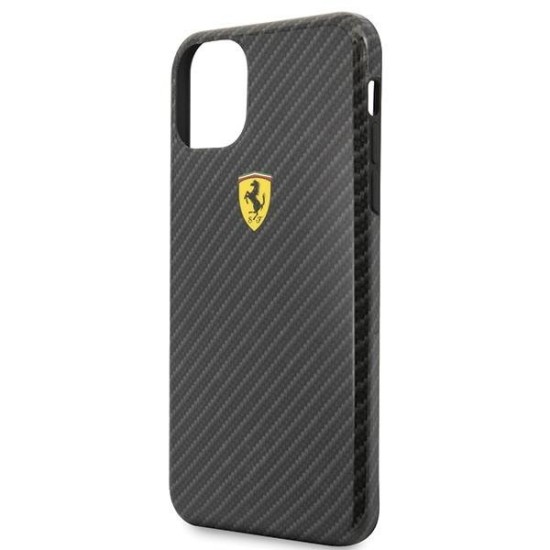 Ferrari Hardcase FESPCHCN65CBBK iPhone 11 Pro Max black/black On Track Carbon Effect