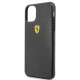 Ferrari Hardcase FESPCHCN65CBBK iPhone 11 Pro Max black/black On Track Carbon Effect