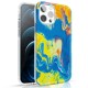 Kingxbar Watercolor Series color case for iPhone 12 Pro Max yellowblue Kingxbar Watercolor Series color case for iPhone 12 Pro Max yellowblue