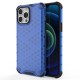 Honeycomb Case armor cover with TPU Bumper for iPhone 13 Pro Max blue Honeycomb Case armor cover with TPU Bumper for iPhone 13 Pro Max blue