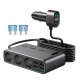 Joyroom JR-CL06 9in1 car charger 154W 5x USB-A / USB-C / 3x cigarette lighter socket PD QC PPS - black Joyroom JR-CL06 9in1 car charger 154W 5x USB-A / USB-C / 3x cigarette lighter socket PD QC PPS - black
