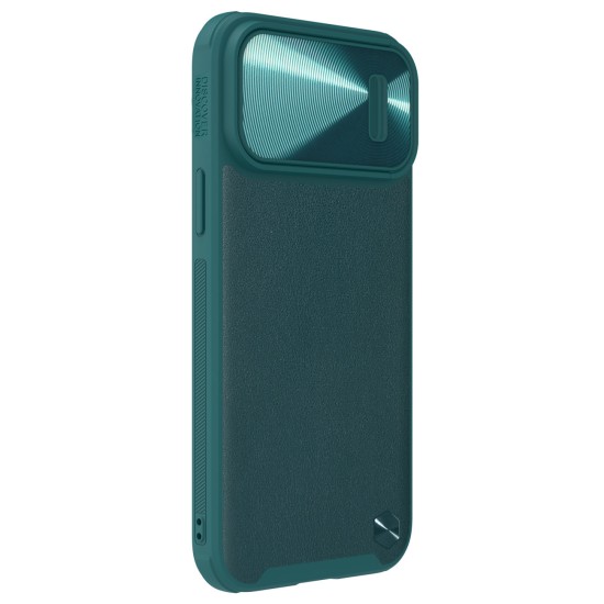 Nillkin CamShield Leather S Case iPhone 14 Pro cover with camera cover green Nillkin CamShield Leather S Case iPhone 14 Pro cover with camera cover green