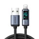 Joyroom Prism Series A16 Lightning / USB-A Cable 2.4A 1.2m with LED Display - Black Joyroom Prism Series A16 Lightning / USB-A Cable 2.4A 1.2m with LED Display - Black