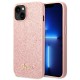 Guess GUHCP14MHGGSHP iPhone 14 Plus 6,7" różowy/pink hard case Glitter Script Guess GUHCP14MHGGSHP iPhone 14 Plus 6,7" różowy/pink hard case Glitter Script