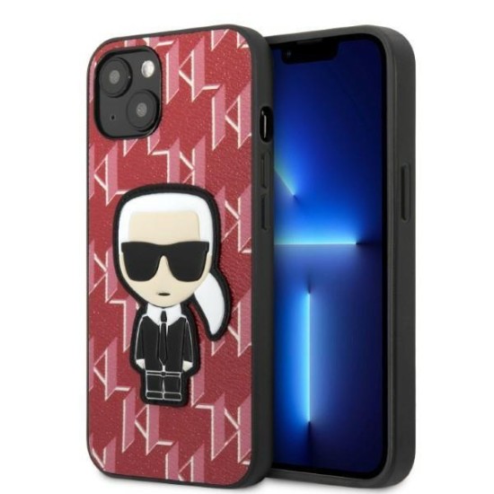 Karl Lagerfeld KLHCP13MPMNIKPI iPhone 13 6.1" hardcase red/red Monogram Ikonik Patch Karl Lagerfeld KLHCP13MPMNIKPI iPhone 13 6.1" hardcase red/red Monogram Ikonik Patch