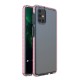 Spring Case clear TPU gel protective cover with colorful frame for Samsung Galaxy M31s light pink Spring Case clear TPU gel protective cover with colorful frame for Samsung Galaxy M31s light pink