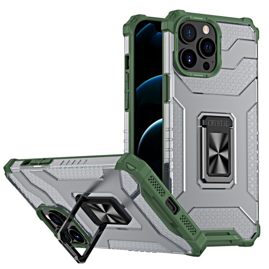 Crystal Ring Case Kickstand Tough Rugged Cover for iPhone 13 Pro Max green Crystal Ring Case Kickstand Tough Rugged Cover for iPhone 13 Pro Max green