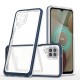 Clear 3in1 Case for Samsung Galaxy A12 5G Frame Gel Cover Blue Clear 3in1 Case for Samsung Galaxy A12 5G Frame Gel Cover Blue
