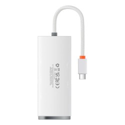Baseus Lite Series HUB adapter USB Type C - 4x USB 3.0 25cm white (WKQX030302) Baseus Lite Series HUB adapter USB Type C - 4x USB 3.0 25cm white (WKQX030302)