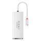 Baseus Lite Series HUB adapter USB Type C - 4x USB 3.0 25cm white (WKQX030302) Baseus Lite Series HUB adapter USB Type C - 4x USB 3.0 25cm white (WKQX030302)