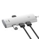 Baseus Lite Series HUB adapter USB Type C - 4x USB 3.0 25cm white (WKQX030302) Baseus Lite Series HUB adapter USB Type C - 4x USB 3.0 25cm white (WKQX030302)