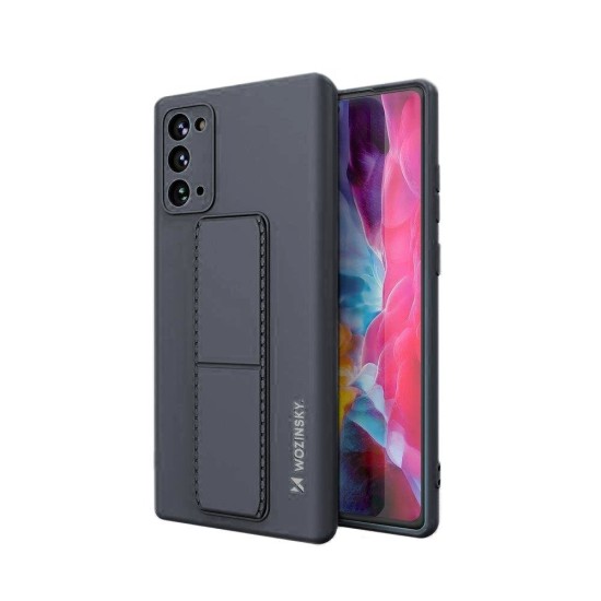 Wozinsky Kickstand Case silicone case with stand Samsung Galaxy Note 20 case navy blue Wozinsky Kickstand Case silicone case with stand Samsung Galaxy Note 20 case navy blue