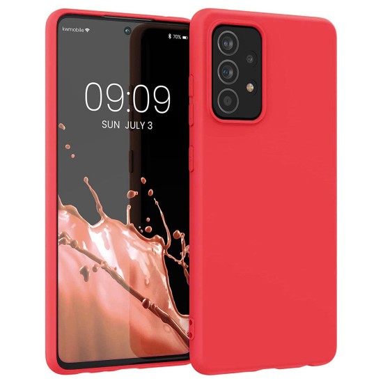 Silicone Case Soft Flexible Rubber Cover for Samsung Galaxy A22 4G red Silicone Case Soft Flexible Rubber Cover for Samsung Galaxy A22 4G red