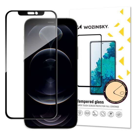 Wozinsky super tough Full Glue full screen tempered glass with Case Friendly frame iPhone 14 Max / 13 Pro Max black Wozinsky super tough Full Glue full screen tempered glass with Case Friendly frame iPhone 14 Max / 13 Pro Max black