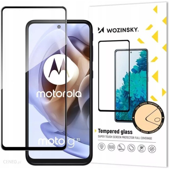 Wozinsky Full Glue Moto G51 Full Screen Tempered Glass with Black Frame Wozinsky Full Glue Moto G51 Full Screen Tempered Glass with Black Frame