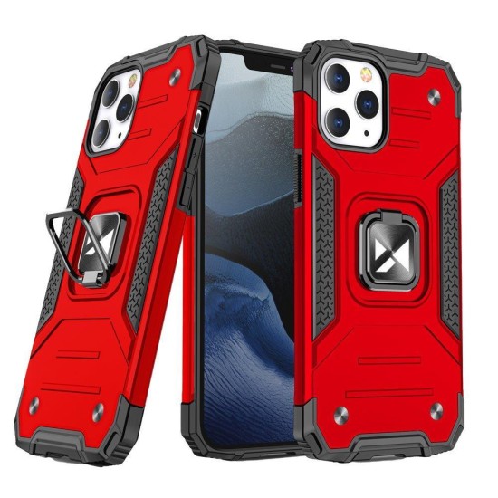 Wozinsky Ring Armor case for iPhone 14 Pro armored cover magnetic holder ring red Wozinsky Ring Armor case for iPhone 14 Pro armored cover magnetic holder ring red