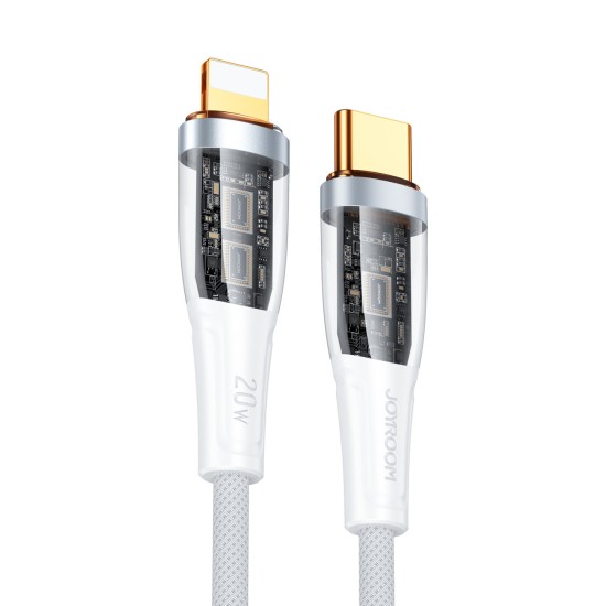 Joyroom Star-Cloud Series A3 USB-C / Lightning Cable 20W 1.2m with Smart Switch - White Joyroom Star-Cloud Series A3 USB-C / Lightning Cable 20W 1.2m with Smart Switch - White