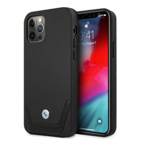 BMW Leather Perforate Case for iPhone 12 / iPhone 12 Pro - Black BMW Leather Perforate Case for iPhone 12 / iPhone 12 Pro - Black